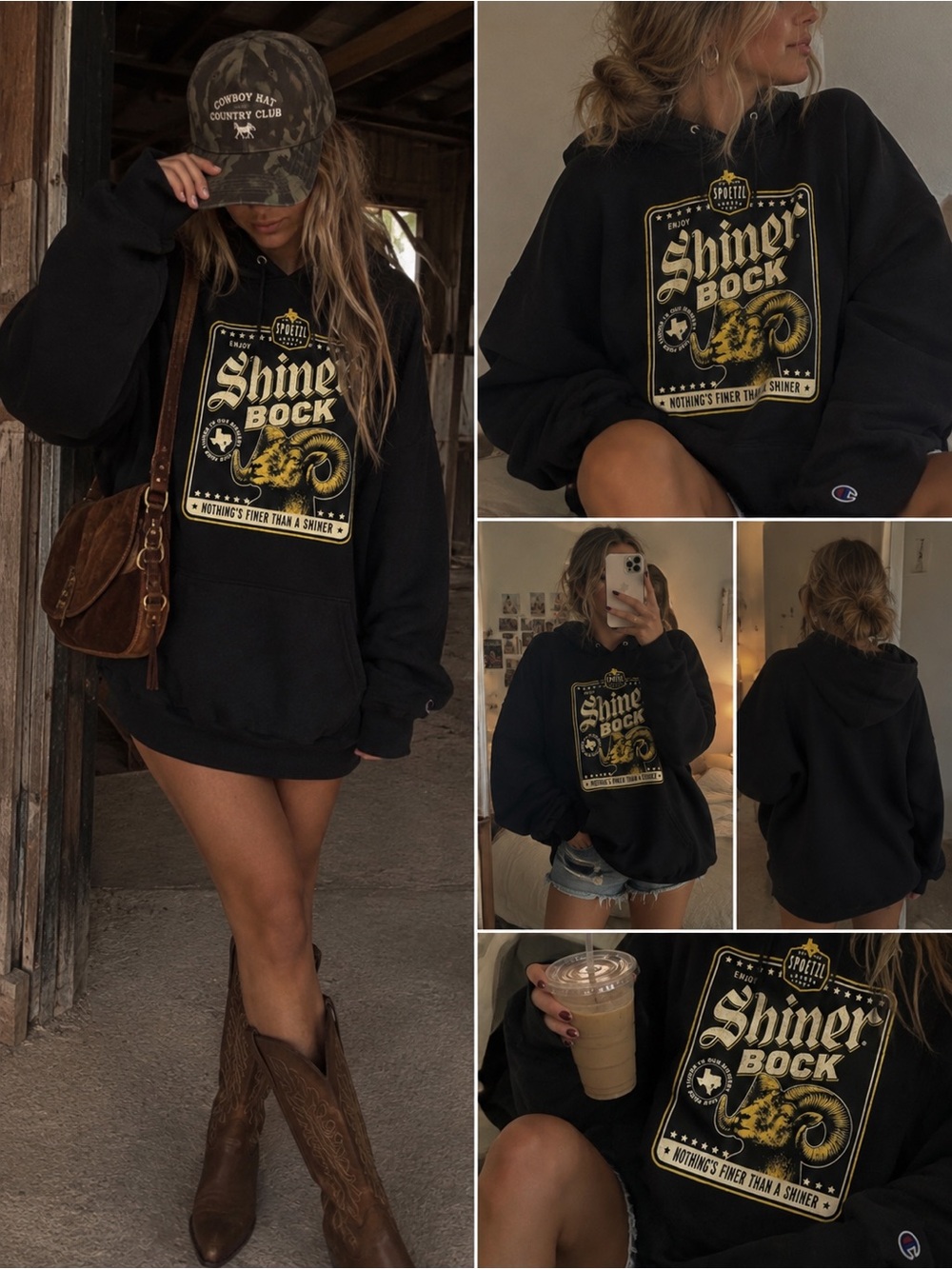 Very oversized Shiner Bock Hoodie 
Genuine from Texas Brewery